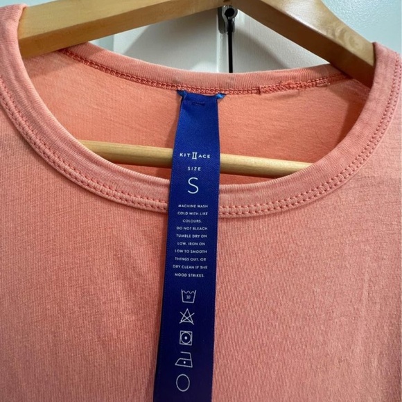 Kit & Ace Cashmere Blend T Shirt (Pink) - Picture 2 of 3